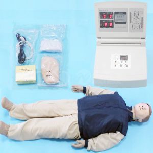Large-screen LCD color display advanced computer cardiopulmonary resuscitation simulator