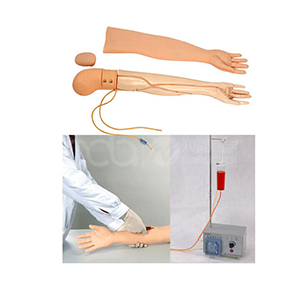Full functional arm venipuncture injection model  with a pump